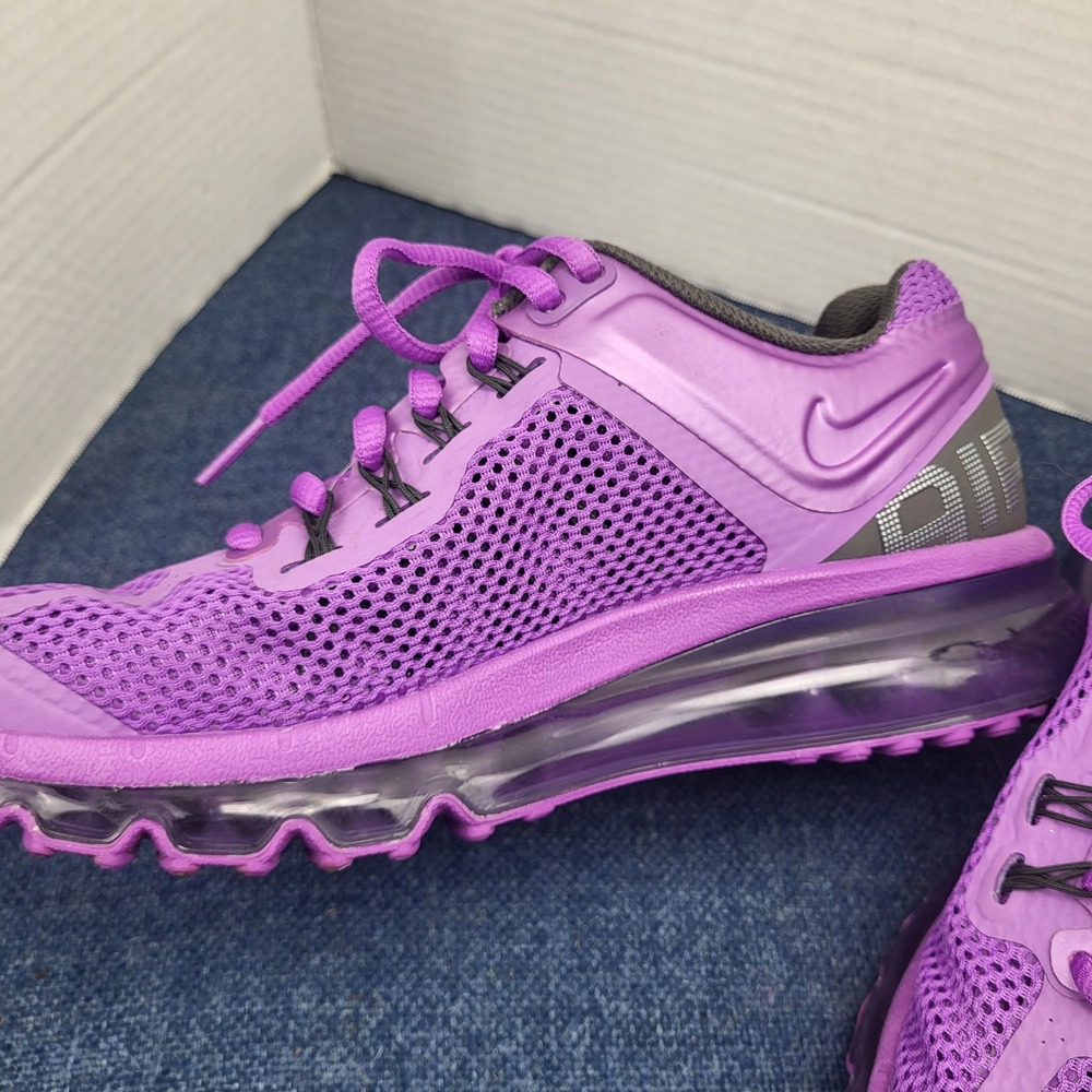 Nike Air Max+ 2013 Womens 7.5 Purple Running Shoes Flywire Mesh Sneaker - Picture 4 of 11